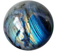 Natural Calcite Quartz Labradorite Crystal Sphere Ball Annaments Ball Ball Ball Gemstone, para Año Nuevo, Día de San Valentín, 4.7 "