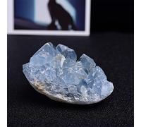 Natural Celestite Crystal Raw Cluster Sky Blue Geode Espécimen mineral áspero, 200-250g