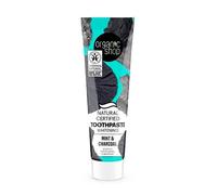 Organic Shop Toothpaste Whitening Mint Charcoal 100g