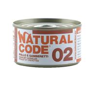 Natural Code 02 - Alimento húmedo para gato - Pollo y camarón - Cantidad: 24 x 85 g