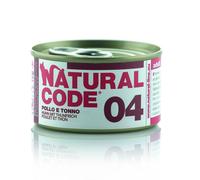 Natural Code 04 - Alimento húmedo para gato - Pollo y atún - Cantidad: 24 x 85 g