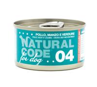Natural Code 04 - Alimento húmedo para perro - Pollo, res y vegetales - Cantidad: 90 g