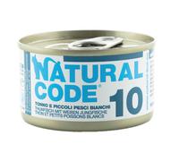 Natural Code 10 - Alimento húmedo para gato - Atún y pescado blanco - Cantidad: 24 x 85 g
