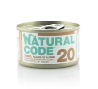 Natural Code 20 - Alimento húmedo para gato - Atún, frijoles y algas marinas - Cantidad: 85 g
