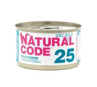Natural Code 25 - Alimento húmedo en gelatina para gato - Pollo y sardina - Cantidad: 24 x 85 g