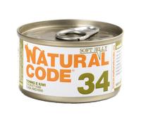 Natural Code 34 - Alimento húmedo para gato - Atún y kiwi - Cantidad: 24 x 85 g