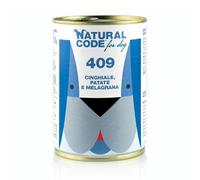 Natural Code 409 - Alimento húmedo sin cereales para perro - Jabalí, patata y granada - Cantidad: 400 g