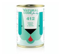 Natural Code 412 - Alimento húmedo sin cereales para perro - Angus, cebada y moras - Cantidad: 400 g