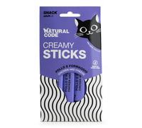 Natural Code Creamy - Snack líquido de pollo y queso para gato - Cantidad: 4 x 14 g