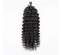 Natural Color Deep Wave Pre Looped Crochet Human Hair Curly For Black Women,Water Wave Hair Bundles 100Gram/Pack Easy Installation and Removal(20inch)