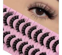 Natural Cosplay Doll Anime Japonés Faux Mink Pack Fake Long Thick Ruffle Fake Eye 5 pares