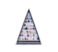 Natural Crystal Agate & Mineral Specimens Kit, 36-Piece Gemstone Collection for Kids, Educational Geology Gift