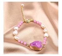 Natural Crystal Baroque Pearls Pink Adjustable For Women Romantic Gifts For Lovers Engagement Jewelry