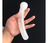 Natural Crystal Massage Wand Rose Quartz Curved Crystal Massage Wand,cuarzo Claro
