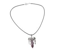 Natural Crystal Necklace Garland White-Plated Jewelry Photo Bulk Kit Lace Decoration Dragon Ornaments Basket Glitter Decor Pendants Barrettes Alloy Purple