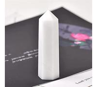 Natural Crystals 1 unids Natural Crystal Point Natural Blanco Mármol Blanco Obelisco Obelisco Cuarzo Cuarzo Varita Ornamento de la torre for la decoración del hogar PIRÁMIDE PIRÁMIDE PRISMA PRISMA VAR