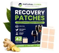 Natural Cures Party Patch - Paquete de 42 unidades - Despierta refrescado, energizado y sin uñas con nuestro parche de fórmula matutina mejorada 100% natural