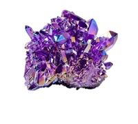 Natural Deep Purple Quartz Crystal Cluster Healing Stone Specimen For Reiki Meditation Intuition Enhancement Crown Chakra Balancing(10-30g)