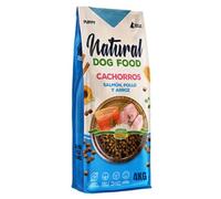 Natural Dog Food Cachorros, Salmón Pollo Arroz para Cachorros, pienso Premium Cachorros, Pienso para Cachorros, Alimento seco para Cachorros y Madres, Puppy, Junior (4 KG.)
