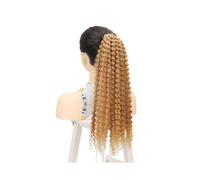 Natural Extensión de cabello sintético for mujer, cola de caballo, suelto, rizado profundo, con aro, estilo afro esponjoso, for uso diario Look deslumbrante(27)