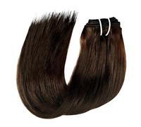 Natural Extensiones de cabello humano real, invisibles, lisas, sin costuras, con clip, 8 unidades, 18 clips, trama doble, 120 g Extensiones de Pelo(2,26inches)