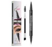 Natural Eyebrow Pen, Double Ended Eye Brow Pencils With Brush, Eyebrow Contouring Pen, 2-Fork-Tip And Precise Tip, Eyebrow Pen Makeup, Easy To Use, Portable For Natural Looking Brows, Waterproof