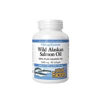 Natural Factors - Aceite de Salmón Salvaje de Alaska (90 Cápsulas Blandas)
