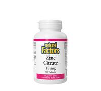 Natural Factors Citrato de Zinc 15 mg (90 Tabletas)