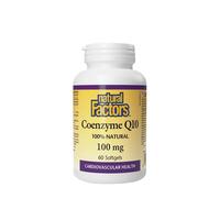 Natural Factors - Coenzima Q10 100 % natural, 100 mg (60 cápsulas blandas)