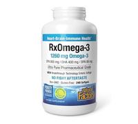 Natural Factors, Rx Omega-3 Fish Oil (Aceite de Pescado), con EPA y DHA, 240 Cápsulas blandas Enteripure, Probadas en Laboratorio, Sin Soja, Sin Gluten, No GMO