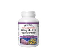 Natural Factors Tranquil Sleep Extra Strength (60 Tableta masticable, Frutas Tropicales)