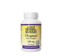Natural Factors - Ubiquinol CoQ10 Activo 100 mg (60 cápsulas blandas)