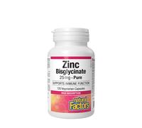 Natural Factors Zinc Bisglycinate 25 mg (120 Cápsula)