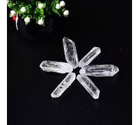 Natural Fashion Cristal transparente Raw Crystals Varita de cristal Piedra de cuarzo Cristal Point Piedra mineral de roca, blanco transparente, 30 g