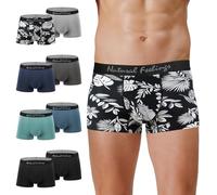 Natural Feelings Boxer Hombre Pack de 8 Calzoncillos Hombre Boxer Que Absorben la Humedad Paquete Boxers para Hombres múltiple código L