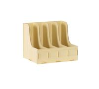 Natural FileRacks - Elegantes soportes de almacenamiento de escritorio y sujetalibros para oficina nization eficiente gestión de archivos y espacio de trabajo sin desorden