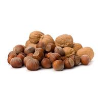 Natural Food - Nueces y Avellanas con Cáscara - 2 x 2,5 kg - Surtido de Frutos Secos, Tamaño Grande - Deliciosos Frutos Secos para Snacks, Postres, Muesli y Repostería
