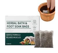 Natural Foot Soak, Bath Bag, 10pcs Relax Pack with Easy Use, Stress Relief for Fatigue, Cold Dispel Bag with Gentle Blend, Daily Relaxation Supply for Home and Travel