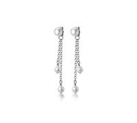 Natural Freshwater Pearl Tassel Chain Ladies Fashion Elegant Wedding Party Jewelry High-End Earrings