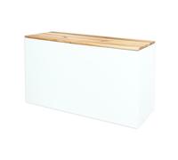 Natural Goods Berlin 1 placa de madera de roble Besta - I K E A Upcycling DIY - 2 cm de grosor, base Besta con función antideslizante, placa de madera maciza de roble macizo, placa de 180 x 42 x 2 cm