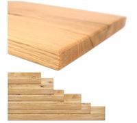 Natural Goods Berlin 1x estantería Roble, Tablero para estantes de Pared, Madera Maciza de Roble, Estante de Cocina, alféizar de Ventana, Estante para Insertar (130cm de Ancho, 30 cm de Profundidad)