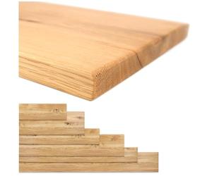 Natural Goods Berlin 1x estantería Roble, Tablero para estantes de Pared, Madera Maciza de Roble, Estante de Cocina, alféizar de Ventana, Estante para Insertar (80cm de Ancho, 30 cm de Profundidad)