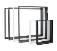 Natural Goods Berlin 2X Patas de Mesa | Montaje Sencillo | Patas para Muebles de Metal en Blanco | Ideal para proyectos DIY como Mesa de Comedor, Escritorio, Mesa de café, Banco | 80x72 cm