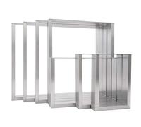 Natural Goods Berlin 2X Patas para Mesas RECTÁNGULO | Metal Acero Inoxidable | Montaje Sencillo | Patas de Muebles Ideales para Mesa de Comedor, Escritorio, Mesa de Centro, Banco | 70x72cm