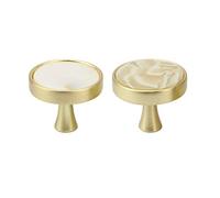 Natural Goods Berlin 3x tirador para muebles PERLE, pomo para muebles, tirador de armario, pomo para cajón, cómoda, aparador, frente de cocina y puerta (Nácar natural)