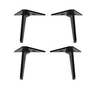 Natural Goods Berlin Bruno - Juego de 4 patas para muebles (metal, 15 cm de alto, revestimiento de polvo, patas para muebles, patas para muebles, patas de cama, patas para cómodas, patas de sofá de 15