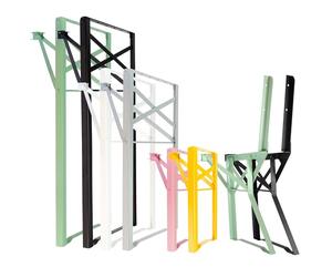 Natural Goods Berlin Juego de 2 Muebles de jardín Plegables - Estructura de Metal para Banco de Cerveza (Negro, 43 cm x 23 cm) - Pies para Muebles de Carpa - Estructura Estable para Exteriores para