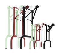 Natural Goods Berlin - Juego de 2 patas de mesa plegables de metal rojo oscuro para mesa de cerveza (70 cm x 42 cm)