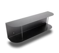 Natural Goods Berlin Lean Estantería de pared negra 80 x 20 x 24 cm/estantería versátil y fácil de limpiar para paredes/estantería de pared ideal como estantería de cocina, estantería de pared o como