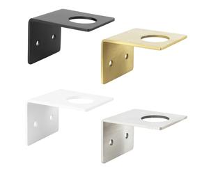 Natural Goods Berlin Soporte para dispensador de jabón, soporte para metal, color blanco, soporte para pared, ducha sin agujeros, soporte para pegar
